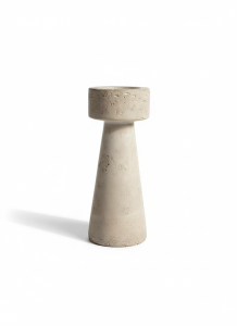 Świecznik betonowy beżowy 25cm