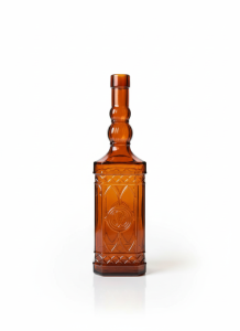 Wazon szklany bursztynowy 26cm