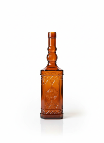 Wazon szklany bursztynowy 26cm