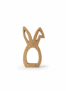 Obrączka do serwetek zając drewniana