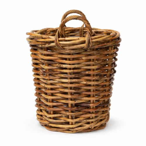 Kosz rattanowy z uchwytami