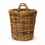 Kosz rattanowy z uchwytami 38x38cm