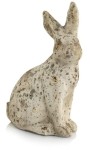 Zając betonowy siedzący postarzany 32cm