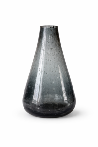 Wazon szklany błękitno-szary 25cm 