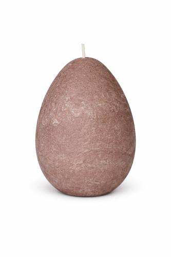 Świeca jajo beżowa 14cm