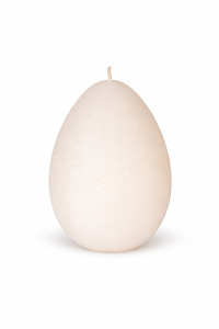 Świeca jajo jasnobeżowa 14cm