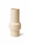 Wazon ceramiczny beżowy 30cm