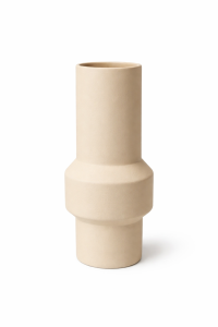 Wazon ceramiczny beżowy 30cm