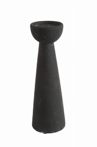 Świecznik betonowy grafitowy postarzany 36cm