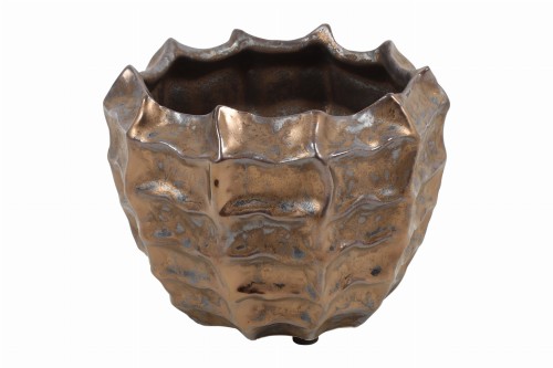 Osłonka metalowa brązowa postarzana