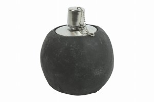 Lampa naftowa betonowa grafitowa postarzana S
