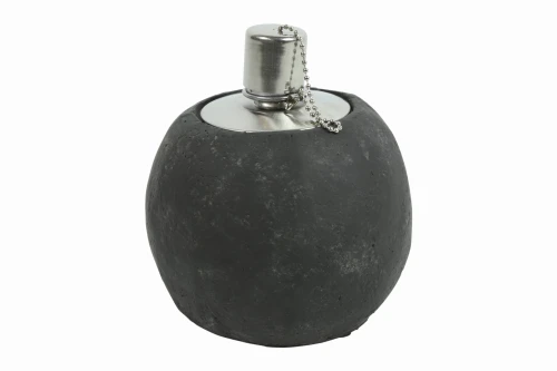 Lampa naftowa betonowa grafitowa postarzana S