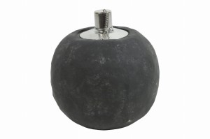 Lampa naftowa betonowa grafitowa postarzana L 