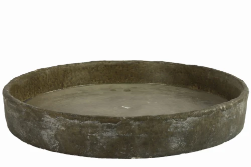 Patera betonowa zielona postarzana 40cm