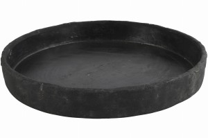 Patera betonowa grafitowa postarzana 40cm
