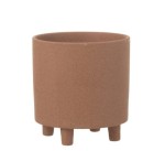 Osłonka ceramiczna rdzawa na nóżkach 21cm