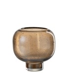 Wazon szklany brązowy 13cm