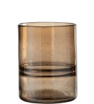 Wazon szklany brązowy 19cm