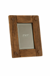 Ramka na zdjęcie drewniana brązowa 26cm