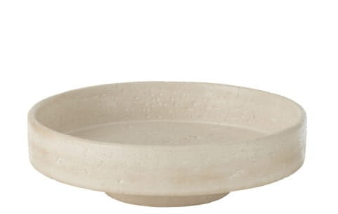 Patera betonowa beżowa na nóżce 33cm