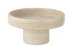  Patera betonowa beżowa na nóżce 28cm