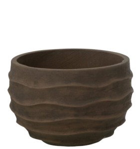 Donica betonowa brązowa postarzana 25cm