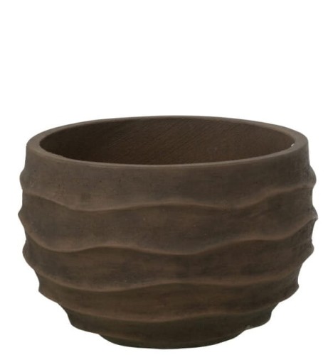 Donica betonowa brązowa postarzana 25cm