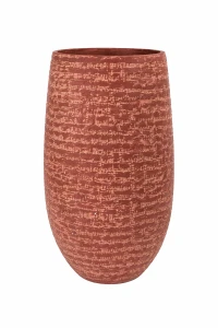 Wazon ceramiczny przecierany terakota 35cm