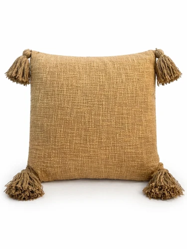 Poduszka bawełniana z frędzlami 45x45cm