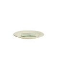 Talerz lunchowy ceramiczny beżowo-zielony 21cm