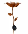 Lampa solarna Kwiat rdzawa 105cm