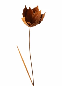 Kwiat dekoracyjny rdzawy 85,5cm