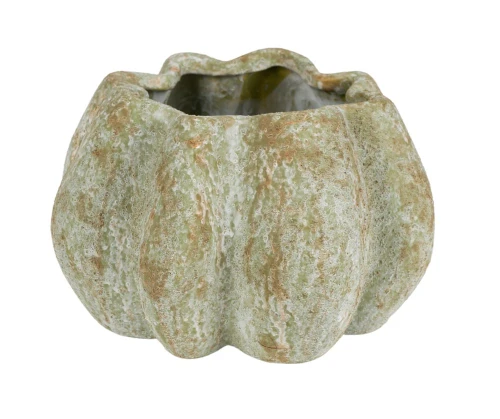 Osłonka ceramiczna beżowa postarzana 19,5x12,5cm