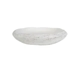 Misa ceramiczna biała postarzana 41,5x9cm