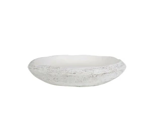 Misa ceramiczna biała postarzana 33x7cm