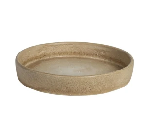 Patera betonowa beżowa okrągła 28x5cm