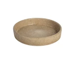 Patera betonowa beżowa okrągła 23x4,5cm