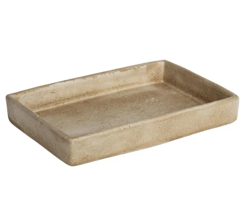Patera betonowa beżowa prostokątna 30x20x4,5cm