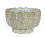 Osłonka betonowa postarzana na nóżce 20x13cm