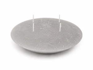 Świeca pływająca szara 17cm