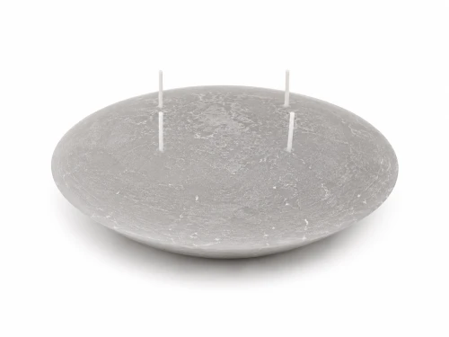 Świeca pływająca szara 17cm