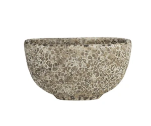 Osłonka podłużna beżowo-brązowa postarzana 31x16x17cm