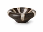 Miseczka dekoracyjna ceramiczna brązowa