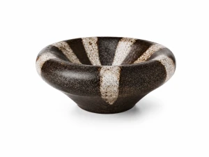 Miseczka dekoracyjna ceramiczna brązowa