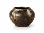 Wazon/osłonka ceramiczna brązowa