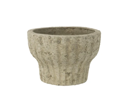 Osłonka betonowa beżowa w prążki na nodze 14cm