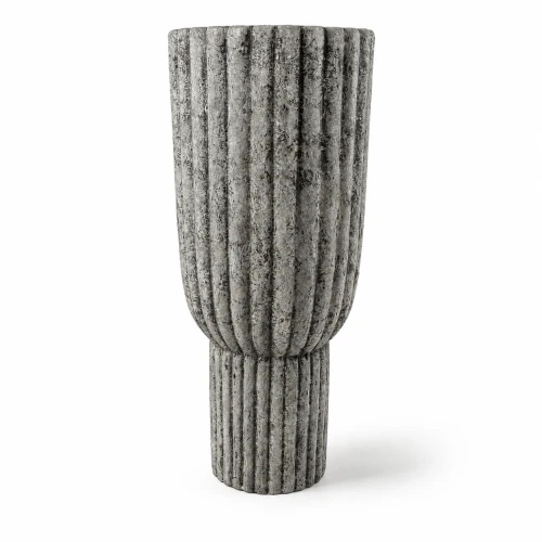 Wazon betonowy ryflowany 20x45cm