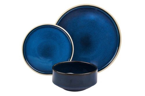 Zestaw obiadowy ceramiczny granatowy
