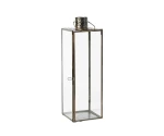 Lampion szklany z metalową oprawą 42cm