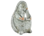 Figurka jeż ceramiczny postarzany 17,5cm